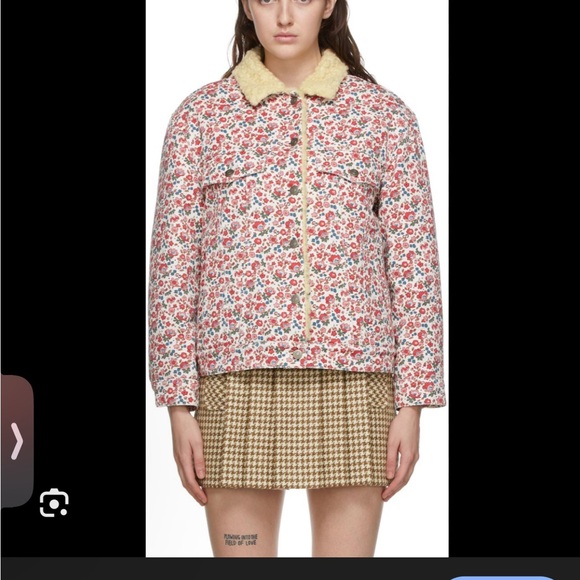 GUCCI Liberty DENIM Teddy Jacket RARE! - size 46 - Picture 1 of 17